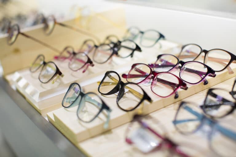 A selection of Lafont glasses or similar from places like our optical boutique in Nashville