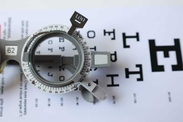 Eye exam tools with our Nashville Eyedoctor for new Prescription glasses