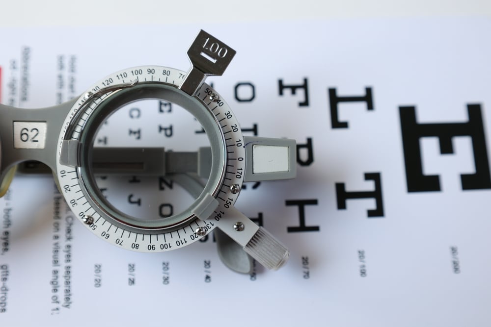 Eye exam tools with our Nashville Eyedoctor for new Prescription glasses